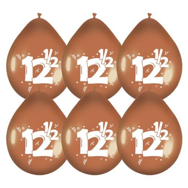 Ballonnen 12,5 jarig jubileum (8 stuks)