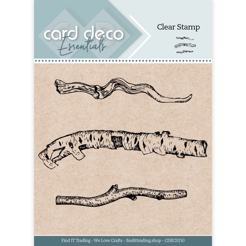 Card Deco Essentials - Clear Stamp - Birch Trunk