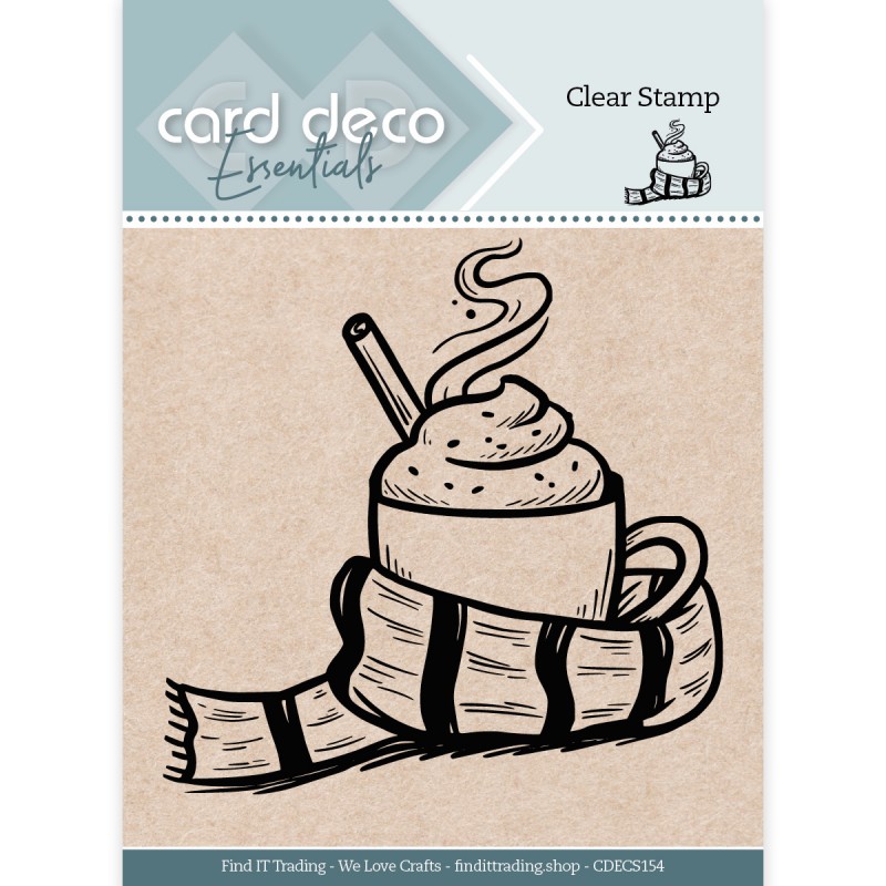 Card Deco Essential - Clear Stamp - Hot Chocolate