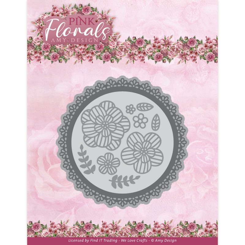 Dies - Amy Design - Pink Florals - Floral Elements