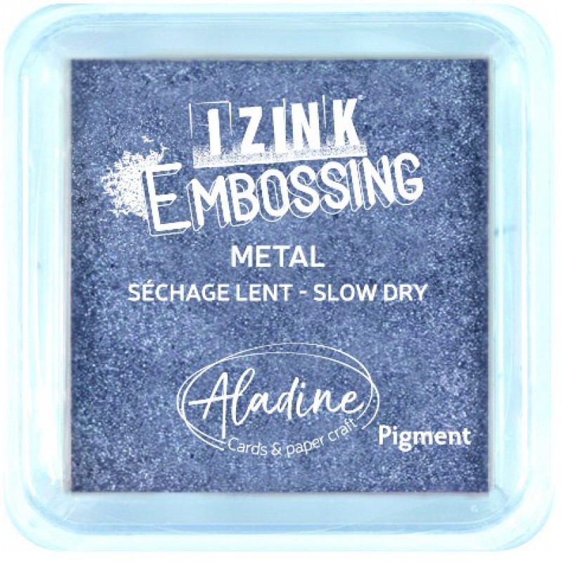 Inkpad Izink Metal Silver Blue - M