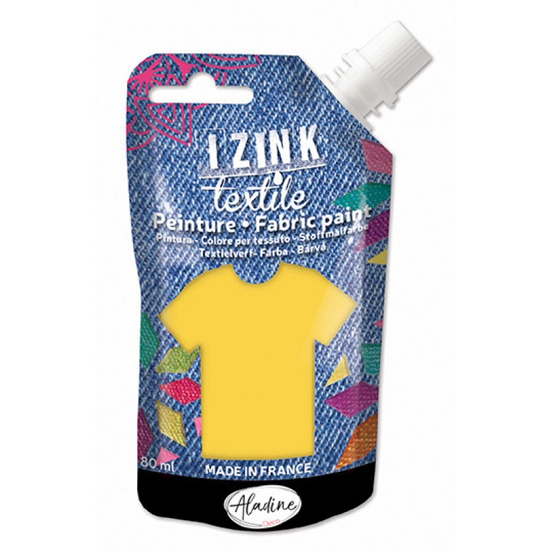 Izink Fabric Paint Textile Jaune Organza 50 ml