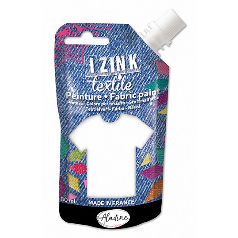 Izink Fabric Paint Textile Blanc Coton 50 ml