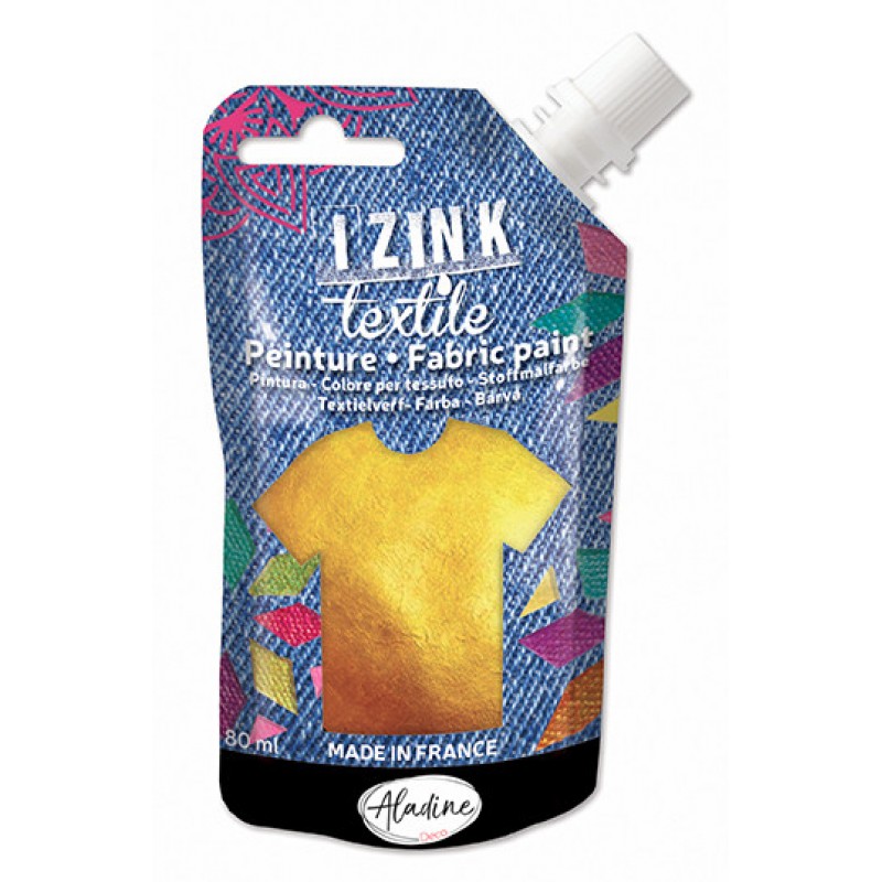 Izink Fabric Paint Textile Or Gold 50 ml