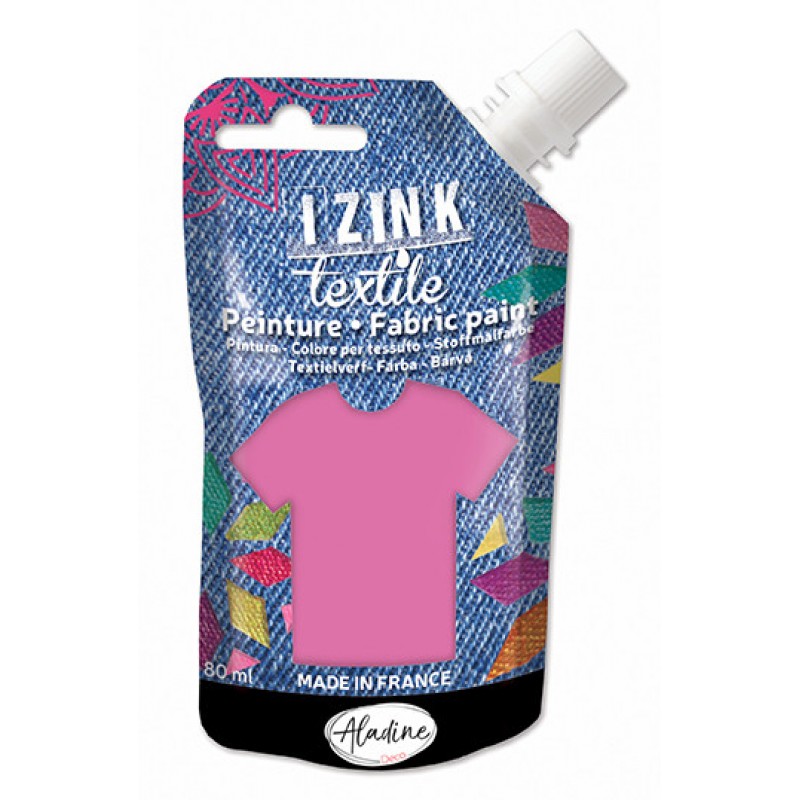 Izink Fabric Paint Textile Rose Pale Mousseline 50 ml