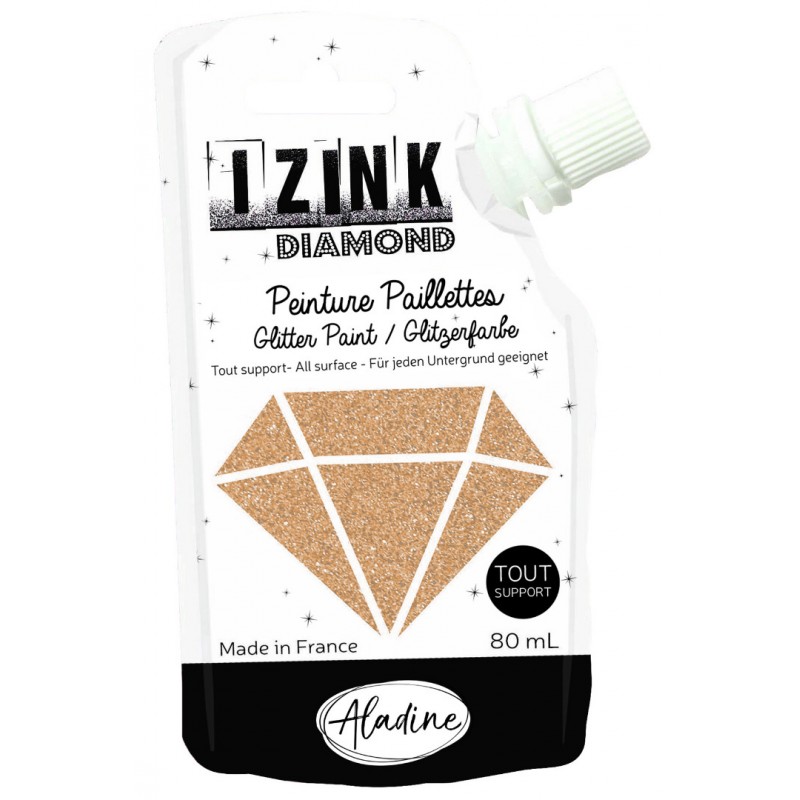 Lichtgoud Glitterverf Izink Diamond 