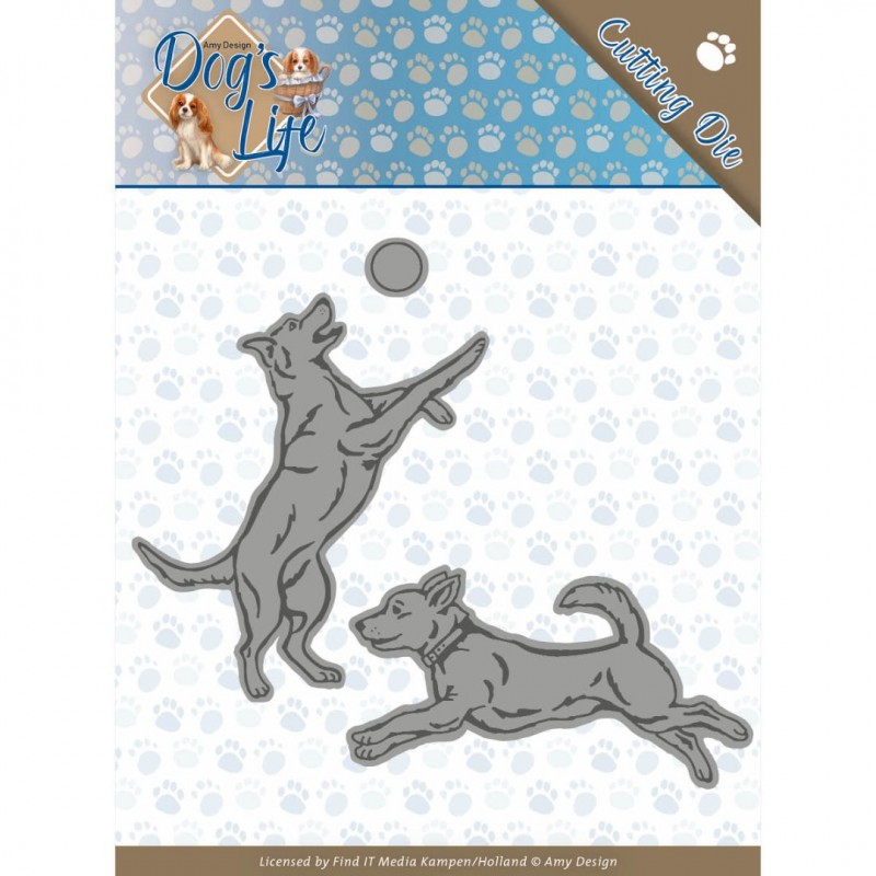 Spelende honden - Dog's Life Dies van Amy Design