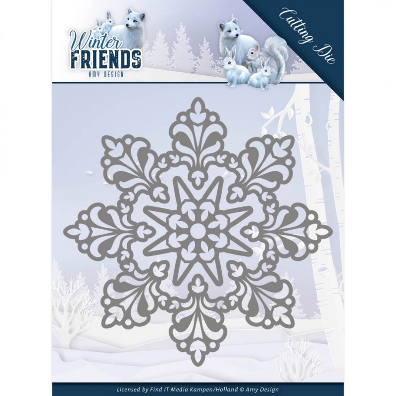 Snow Crystal Winter Friends - Cutting Die by Amy Design