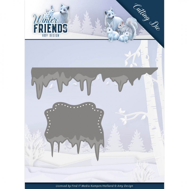 IJsrand Winter Friends - Snijmal (Die) van Amy Design