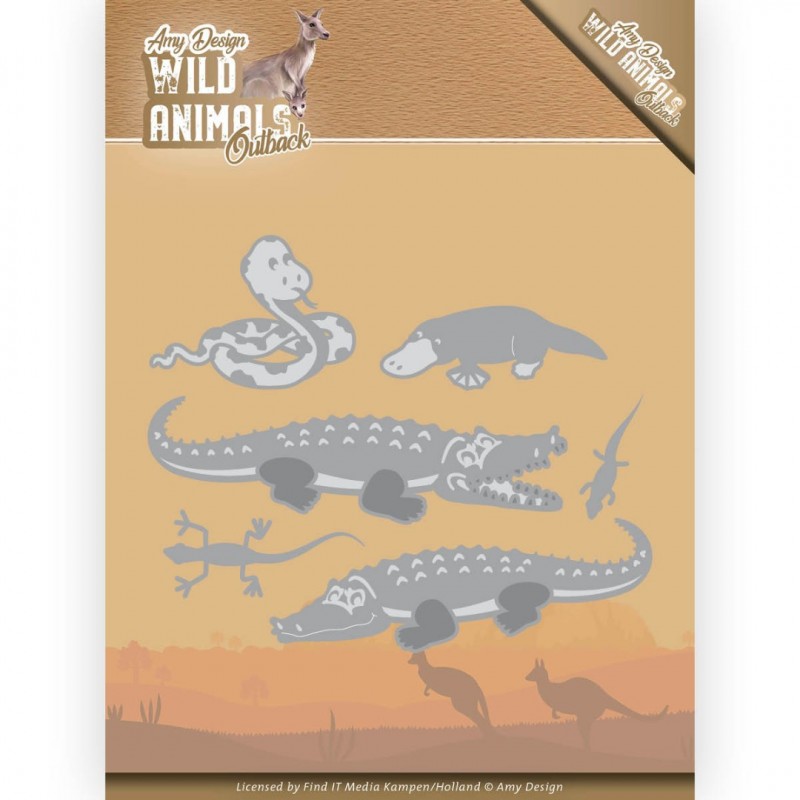 Crocodile Wild Animals Outback Cutting Die by Amy Design