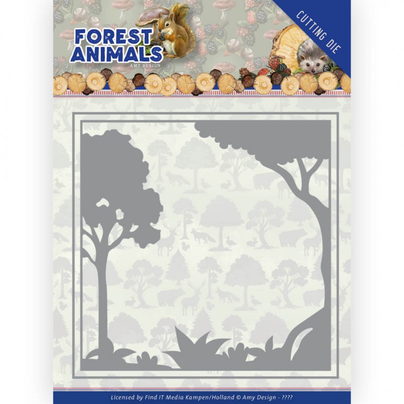 Forest Frame - Cutting Die Forest Animals by Amy Design