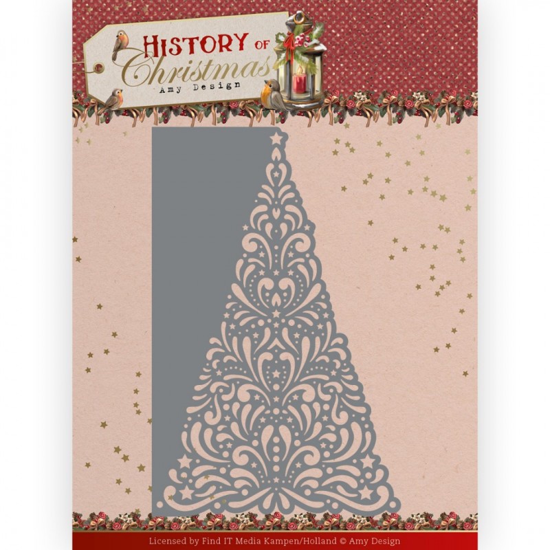 Dies - Amy Design - History of Christmas - Lacy Christmas Tree