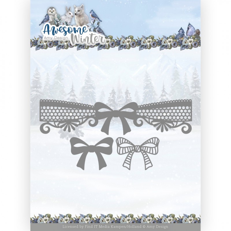 Dies - Amy Design - Awesome Winter - Winter Lace Bow