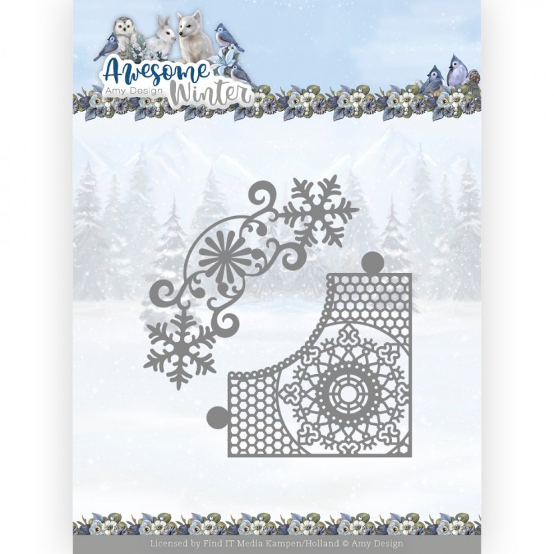 Dies - Amy Design - Awesome Winter - Winter Lace Corner