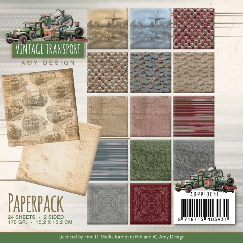 Paperpack - Amy Design - Vintage Transport