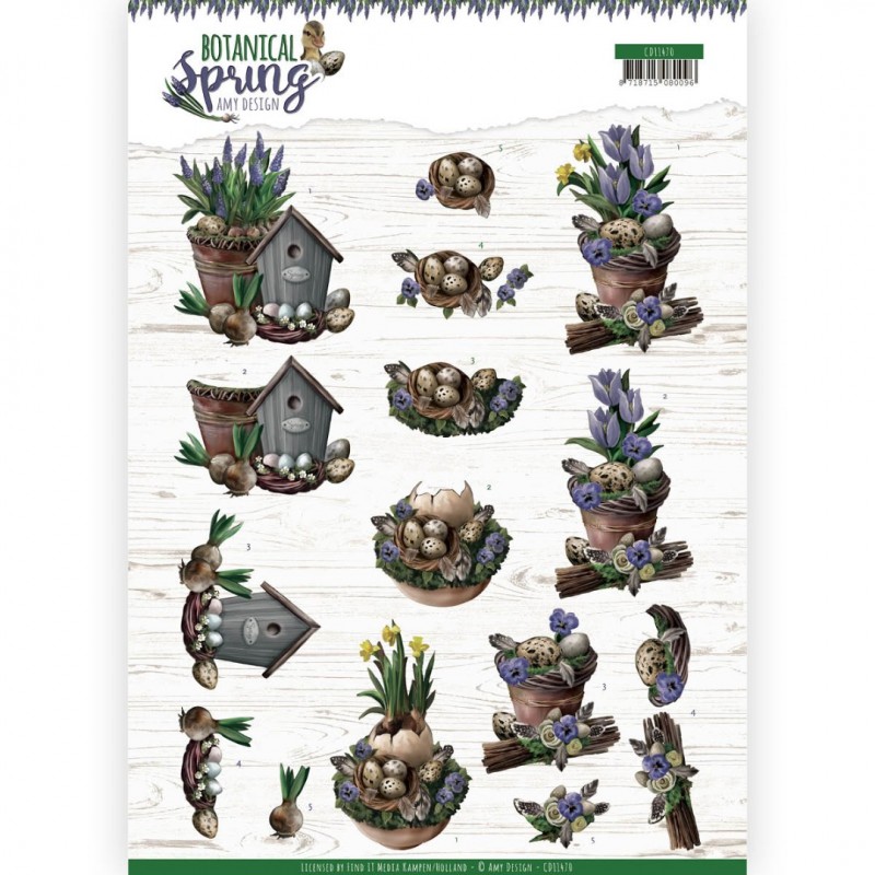 Botanical Spring 3D Cutting Sheet by Amy Design