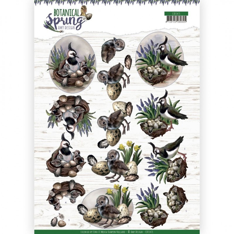 Botanical Spring 3D Cutting Sheet by Amy Design