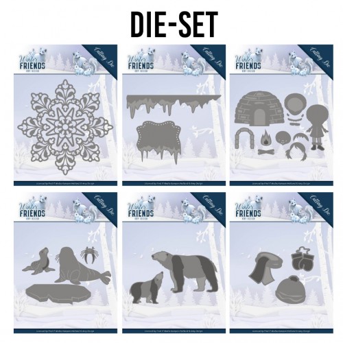 Amy Design – Winter Friends Dies – SET van 6 BLACK FRIDAY DEAL – MEGA AFPRIJZING!