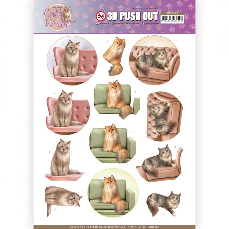 Showkatten - Cat's World 3D-Uitdrukvel van  Amy Design