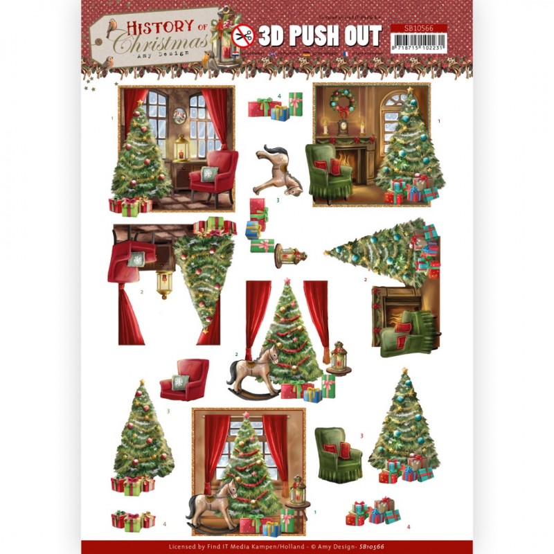 3D Push Out - Amy Design - History of Christmas - Christmas Home