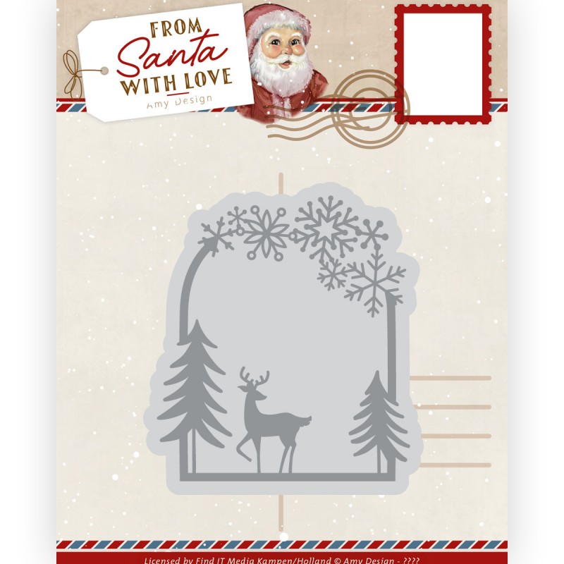 Dies - Amy Design – From Santa with love - Reindeer Scene