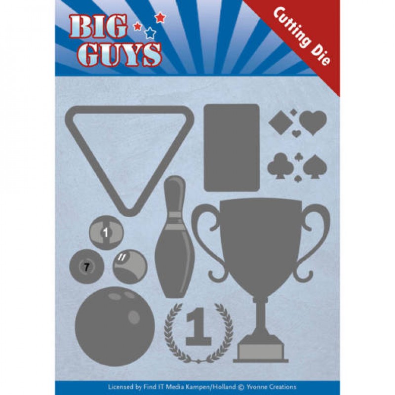 Play to Win - Big Guys - Cut and Emboss - Yvonne Creations