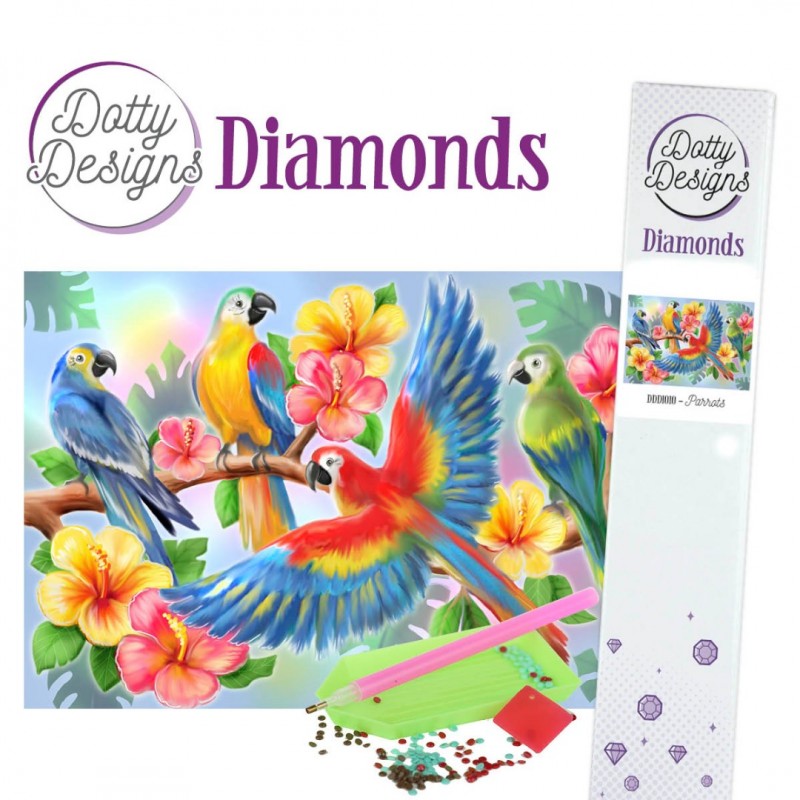 Dotty Designs Diamonds - Parrot