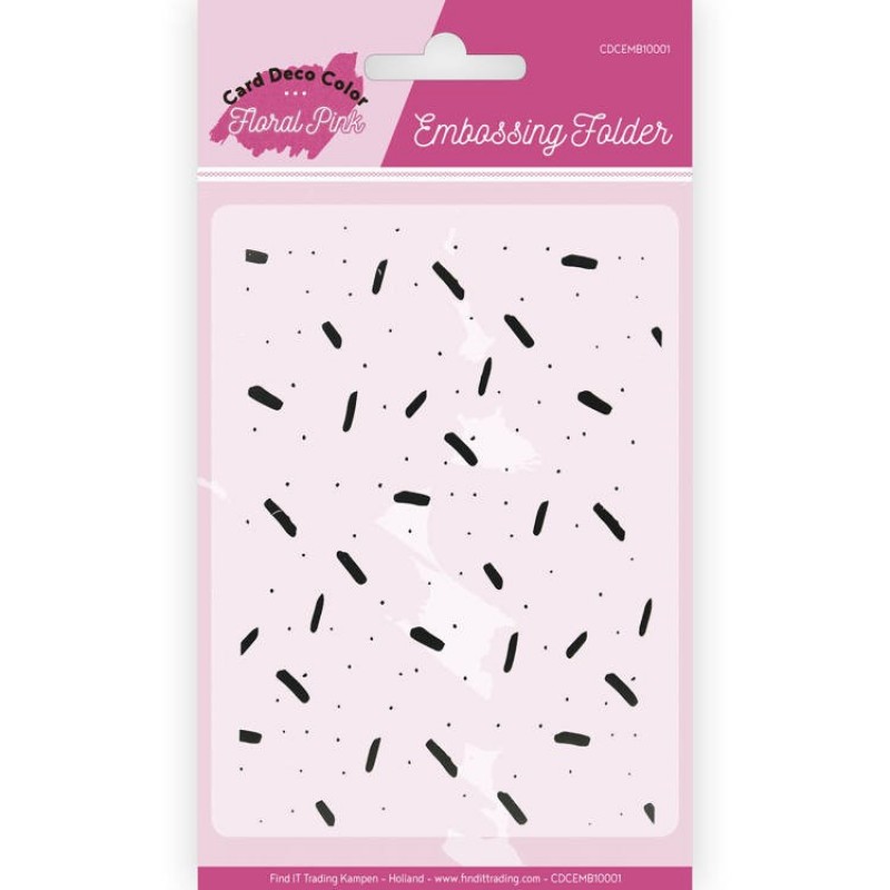 Embossing Folder - Floral Pink van Card Deco Color 