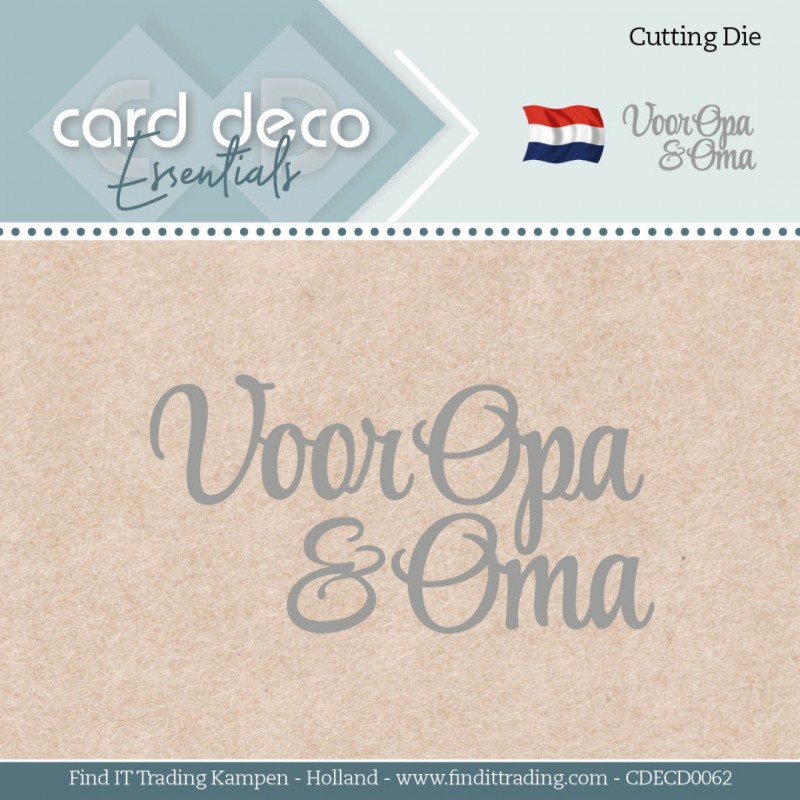 Voor opa en oma - Cutting Dies