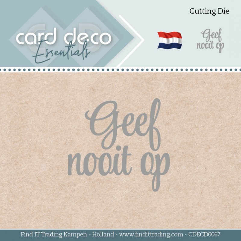 Card Deco Essentials - Dies - Geef nooit op