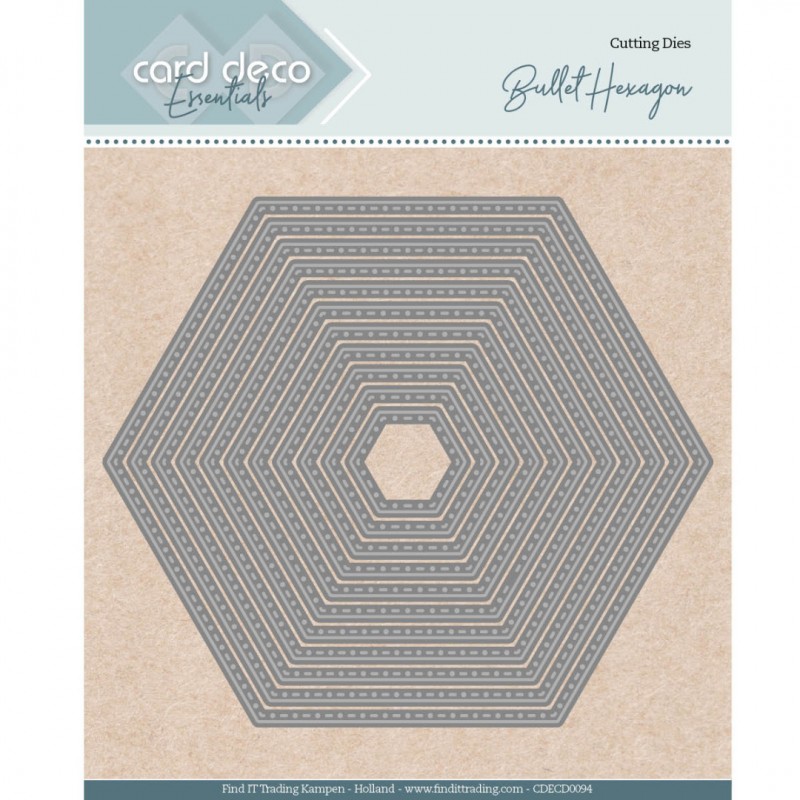 Bullet Hexagon - Nesting Cutting Dies Card Deco Essentials