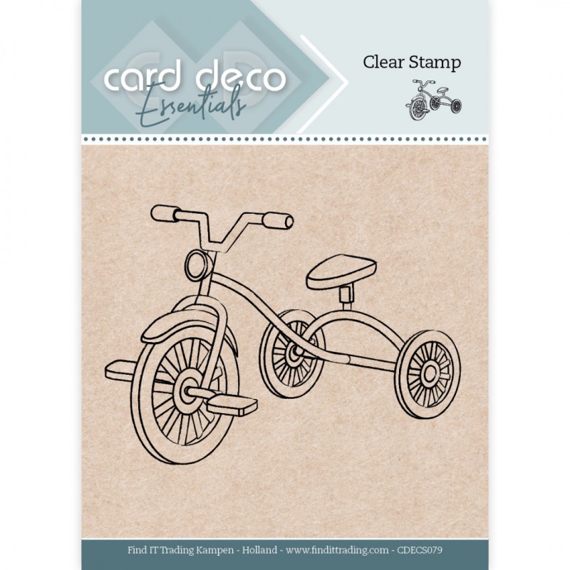 Card Deco Essentials - Clear Stamps - Tricycle