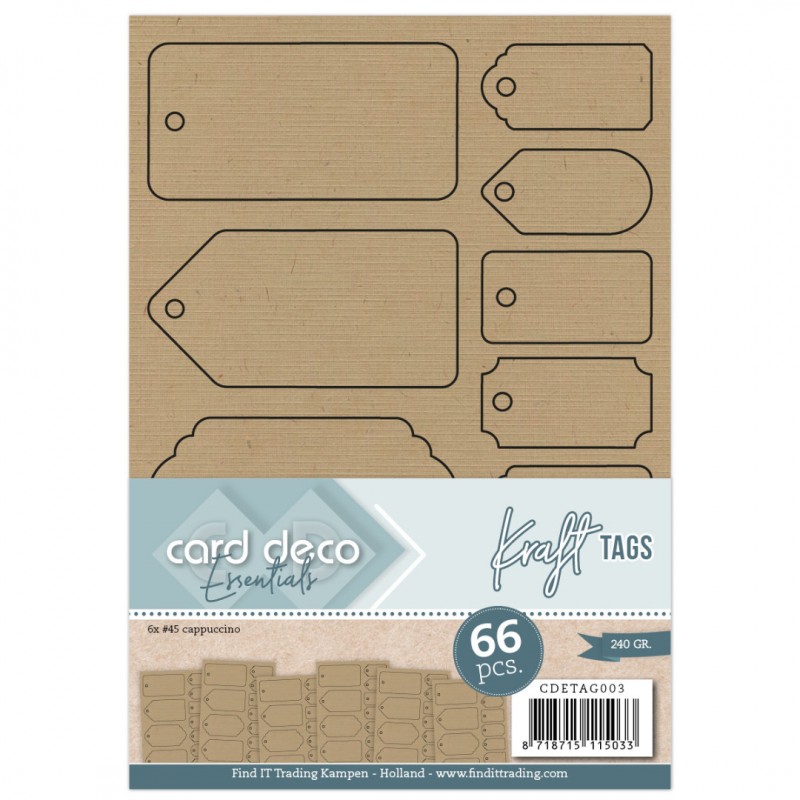 Card Deco Essentials - Tags - Kraft