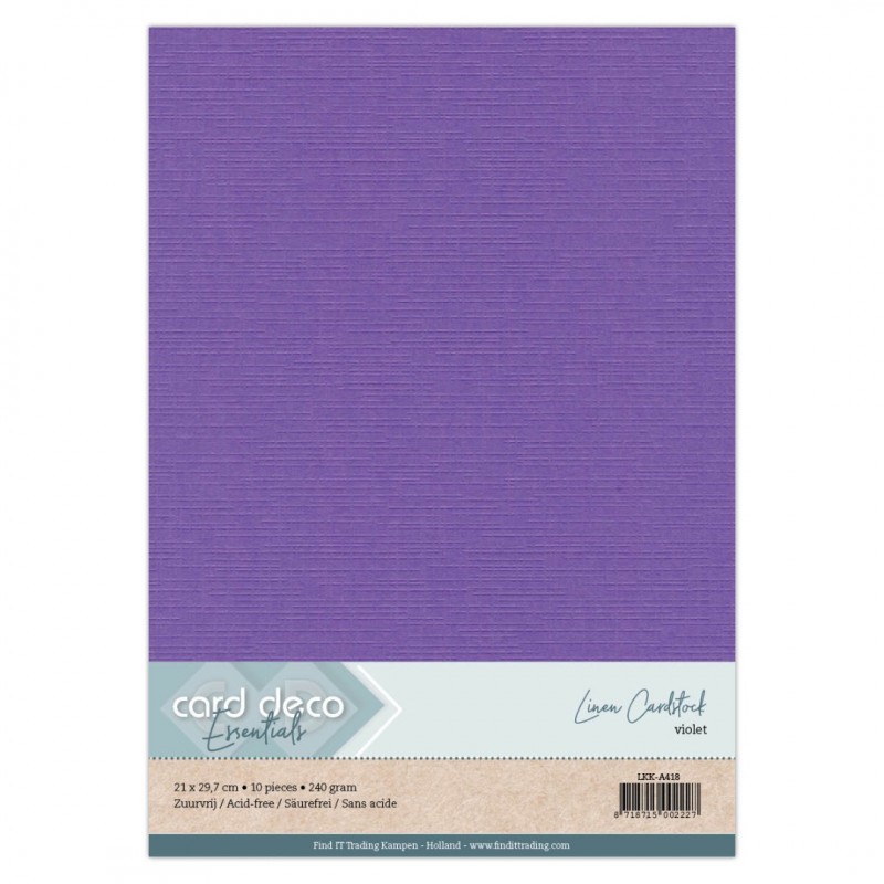 A4 Violet Linnenkarton 