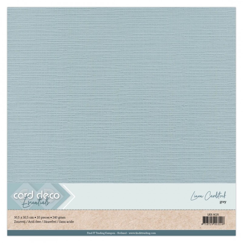 Scrap Grey Linen Cardstock