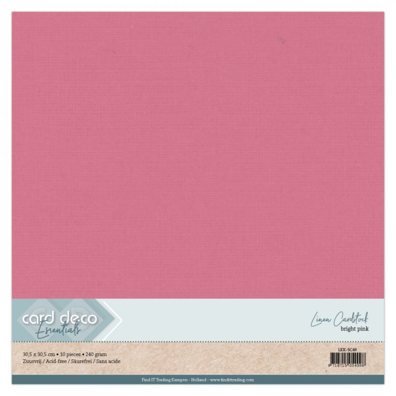 Scrap Hardroze Linnenkarton 