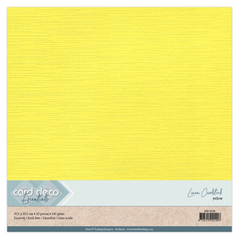 Scrap Geel Linnenkarton 