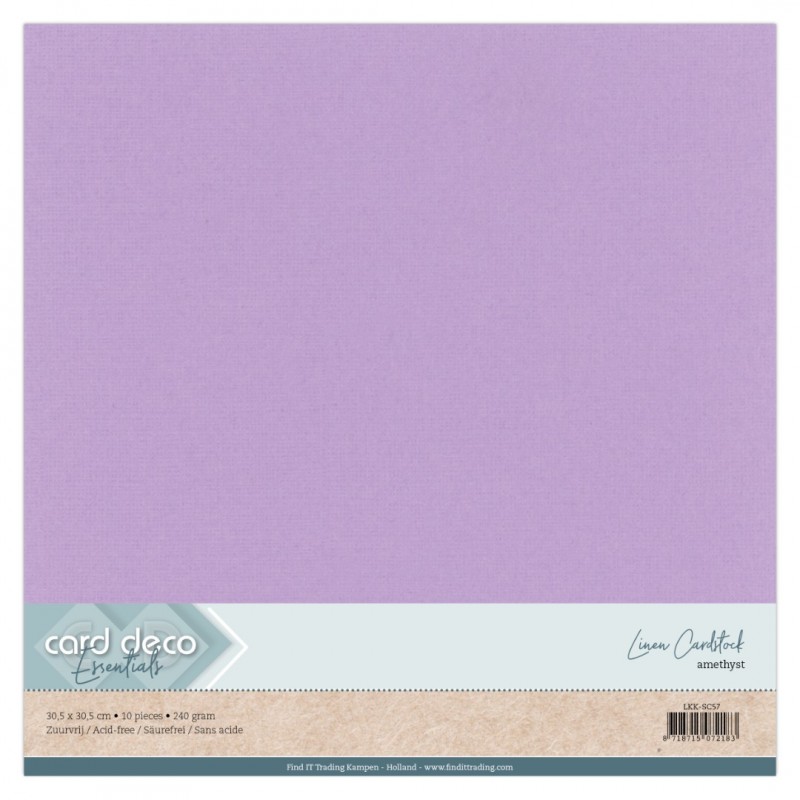 Linen Cardstock - SC - Amethyst