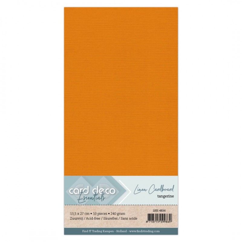 Linen Cardstock - 4K - Tangerine