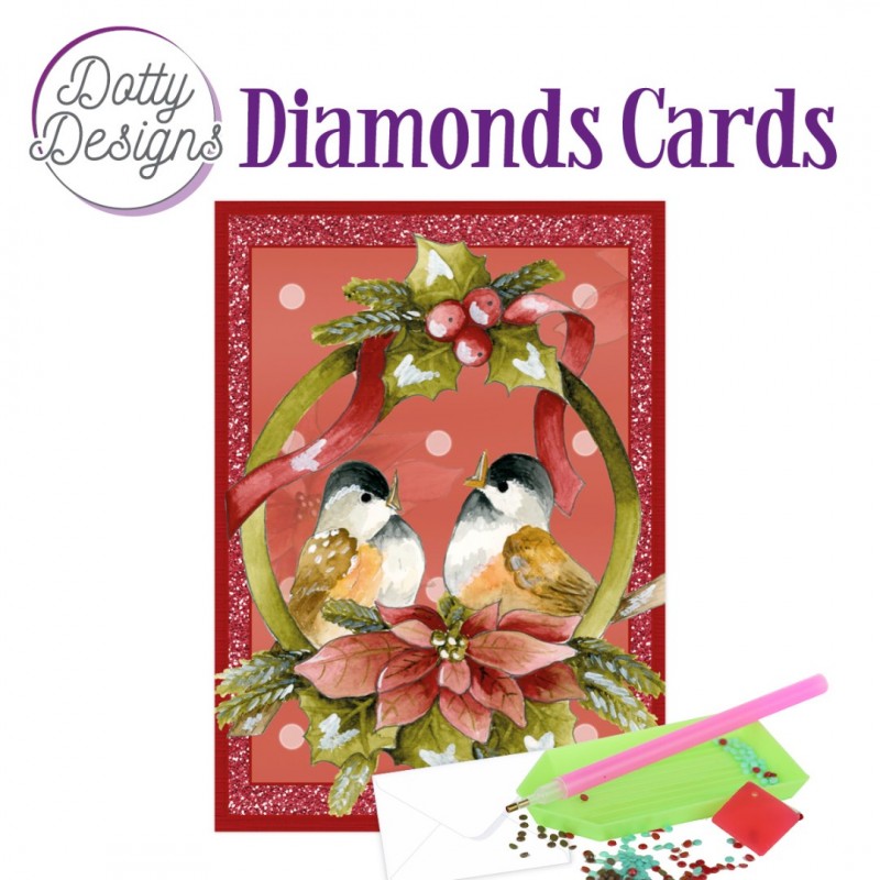 Dotty Designs Diamond Cards - Birds in a Pendant