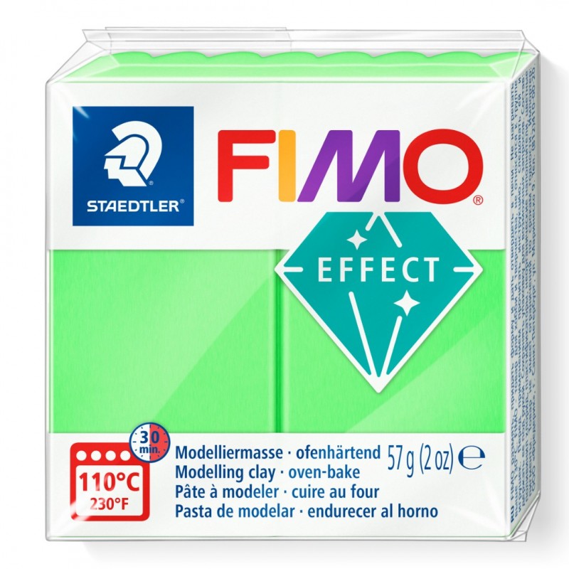 Green Neon Modelling Clay Fimo Effect 57 gr