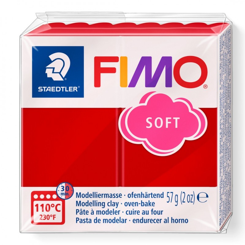 Fimo soft boetseerklei 57 g Kerstrood