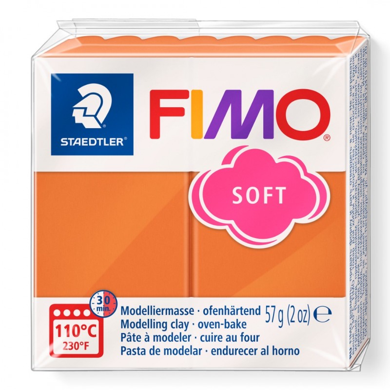 Fimo soft boetseerklei 56 g cognac