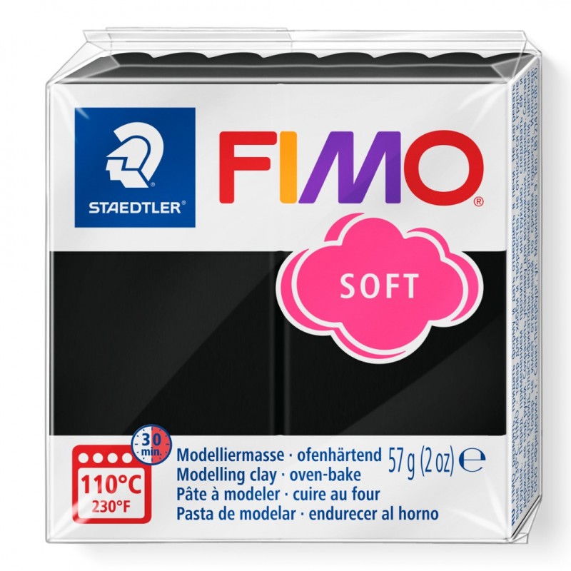 Mod. clay Fimo soft black 56 g