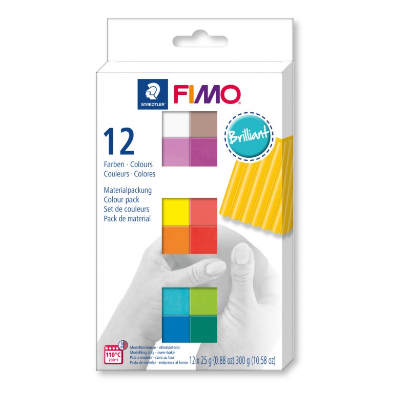 Fimo soft set - colour pack 12 brilliant colours