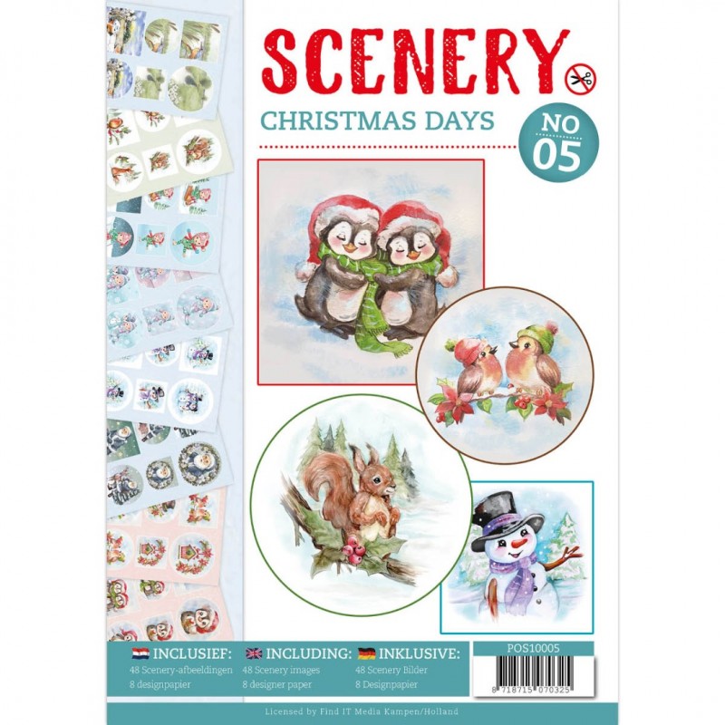 Nr. 5 Christmas Days Push Out Book Scenery