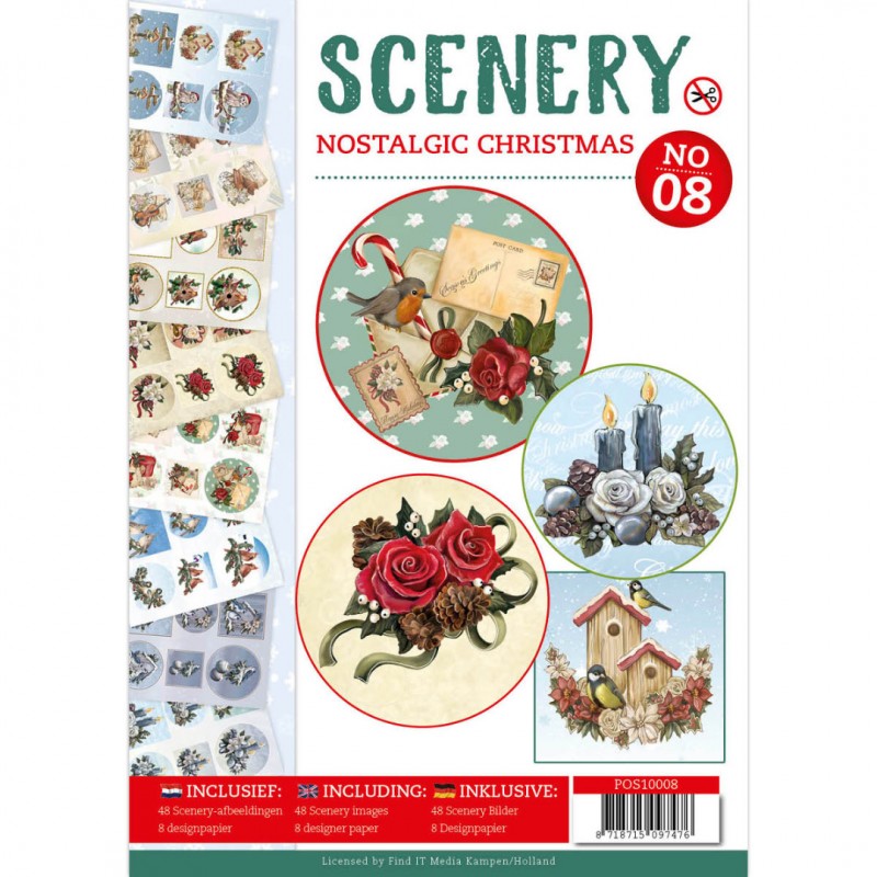 Push Out book Scenery 8 - Nostalgic Christmas