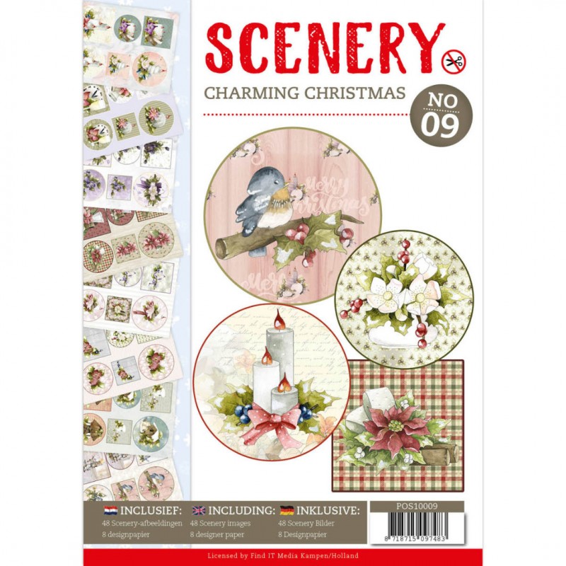 Push Out book Scenery 9 - Charming Christmas