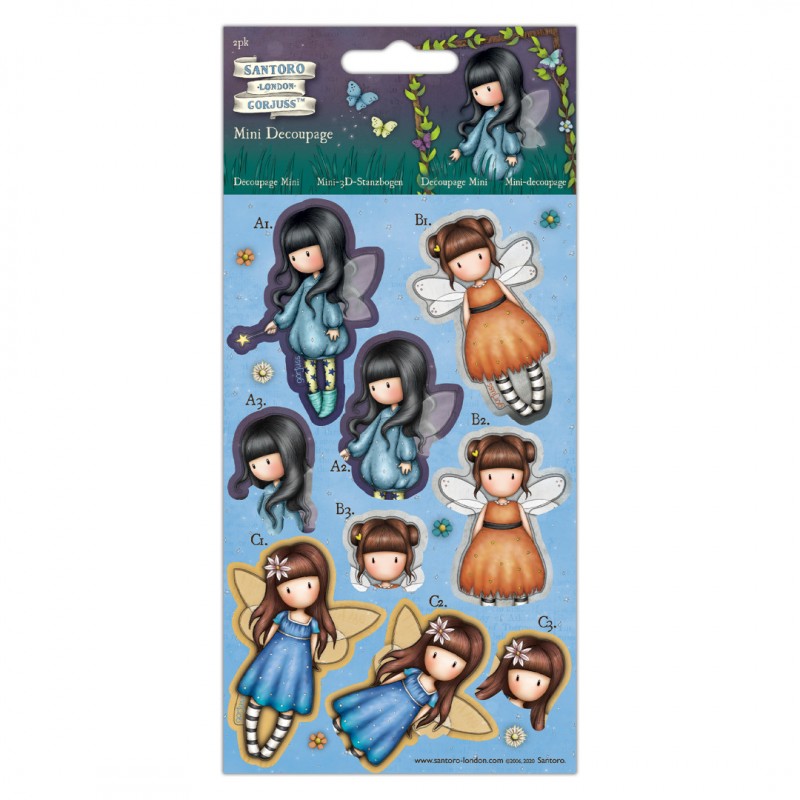 Mini Decoupage (2pk) - Santoro - Faerie Folk