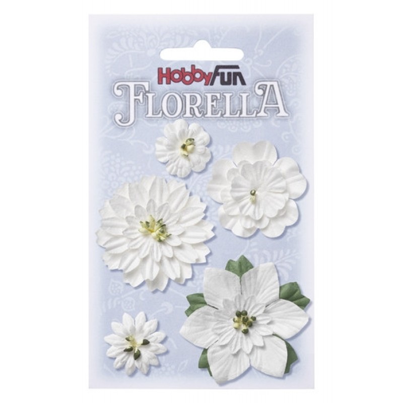 FLORELLA-Blüten weiss, 2-5cm